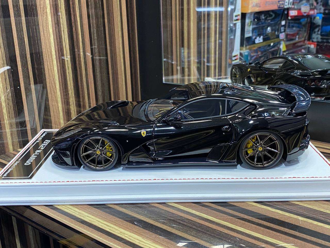 1/18 Ferrari Scale Models > 1/18 Davis & Giovanni Ferrari 812 N-Largo Novitec - Black Model Car