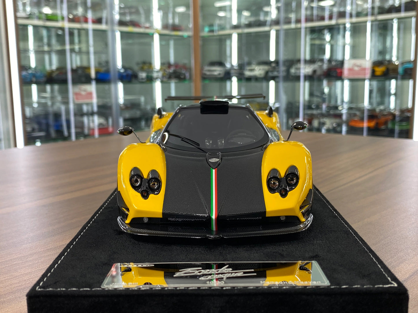 HH Model Pagani Zonda Cinque Yellow/Carbon Fiber Resin | Limited 30 pcs
