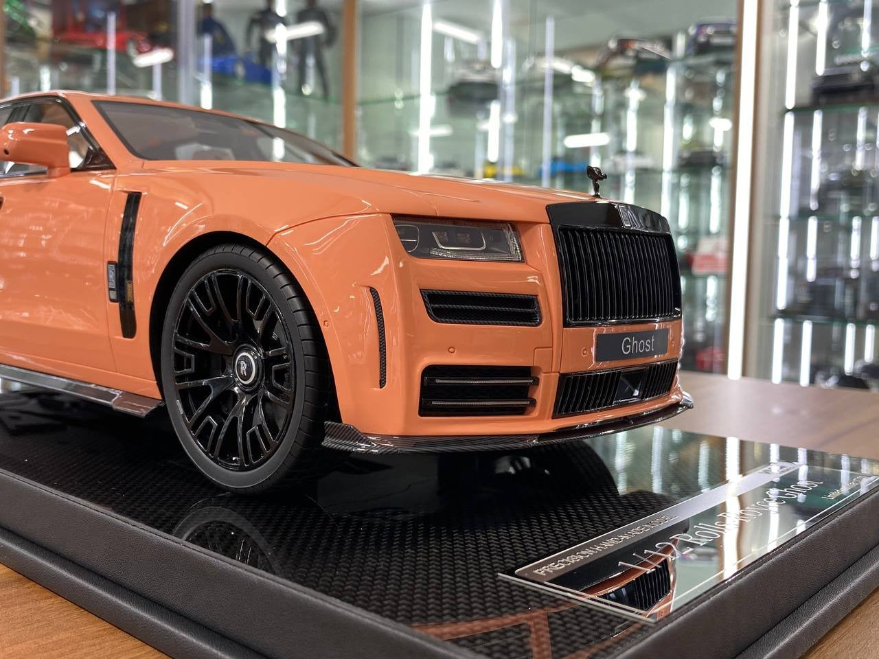 1_12 VMB Rolls Royce Ghost Coral Red Resin Model _ Luxury Collectible