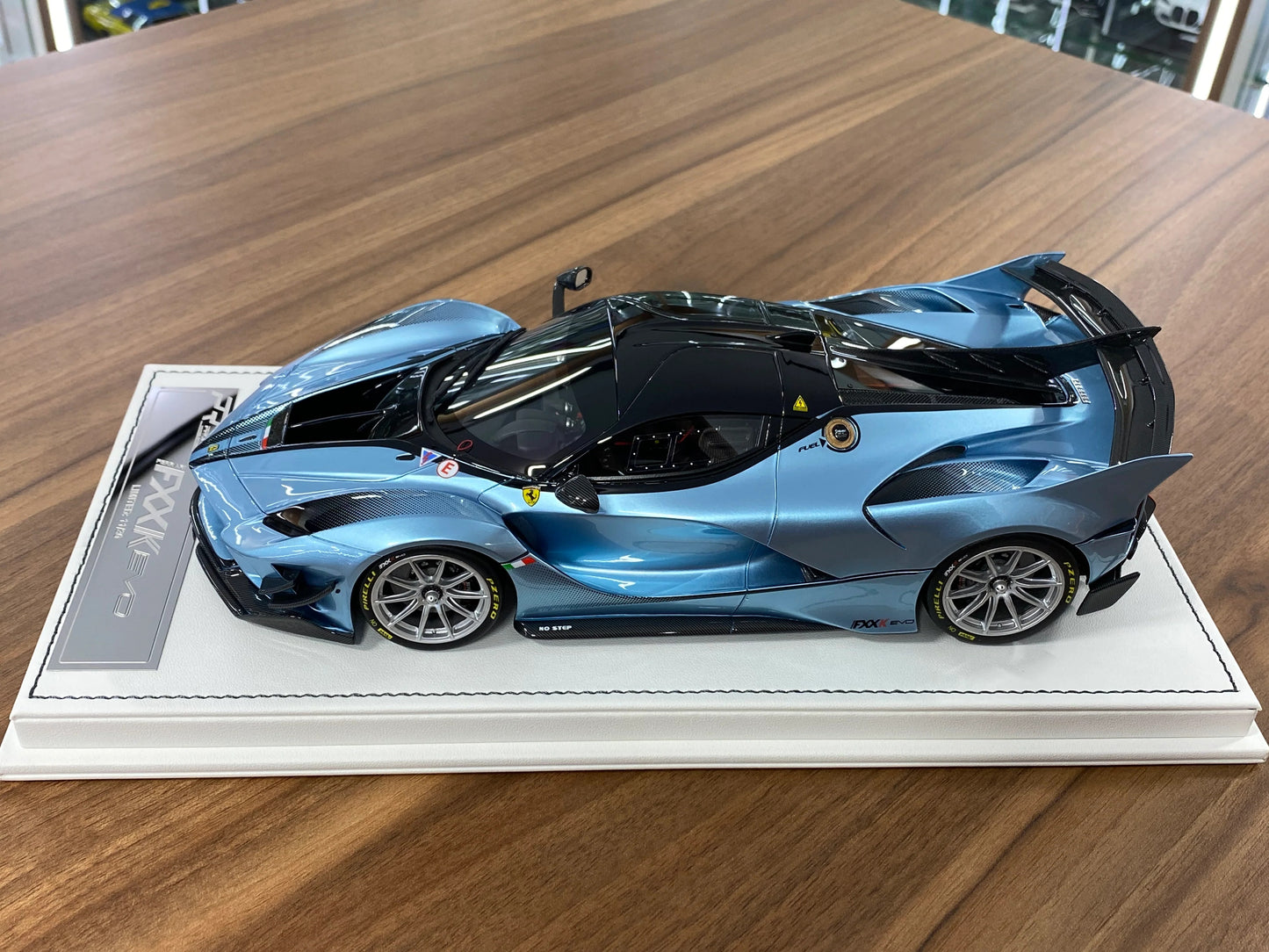 Resin Ferrari FXXK EVO Light metallic blue By ProRaze LIMITED 30