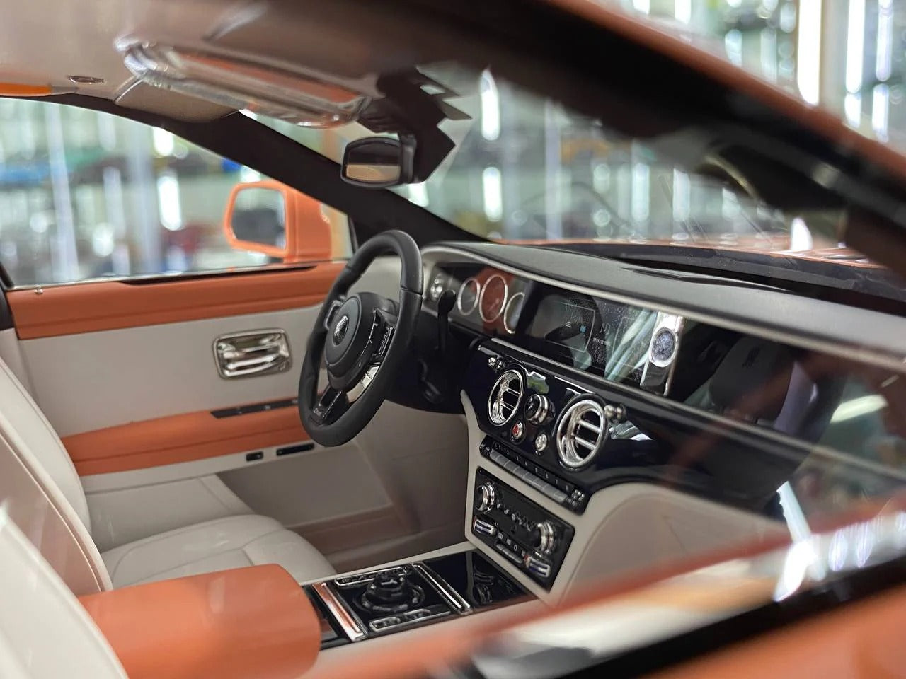 1_12 VMB Rolls Royce Ghost Coral Red Resin Model _ Luxury Collectible