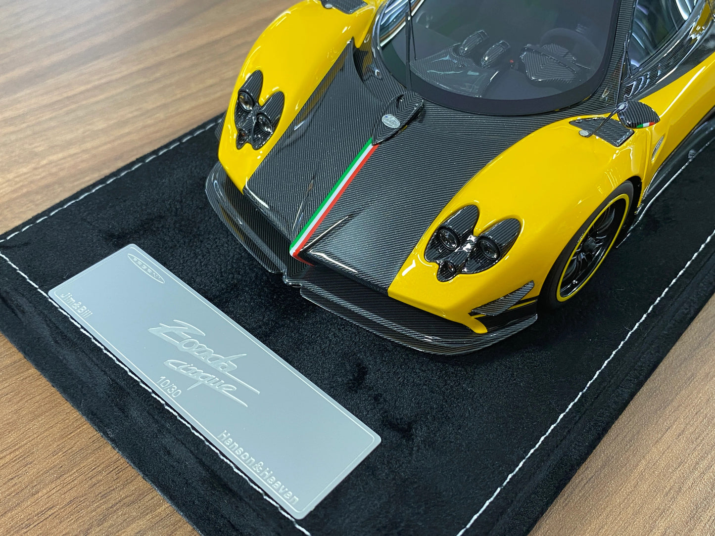 HH Model Pagani Zonda Cinque Yellow/Carbon Fiber Resin | Limited 30 pcs
