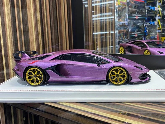 1_18 Resin Lamborghini Aventador SVJ Viola Metallic by Davis & Giovann