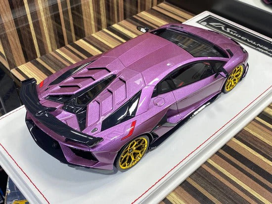 1_18 Resin Lamborghini Aventador SVJ Viola Metallic by Davis & Giovann