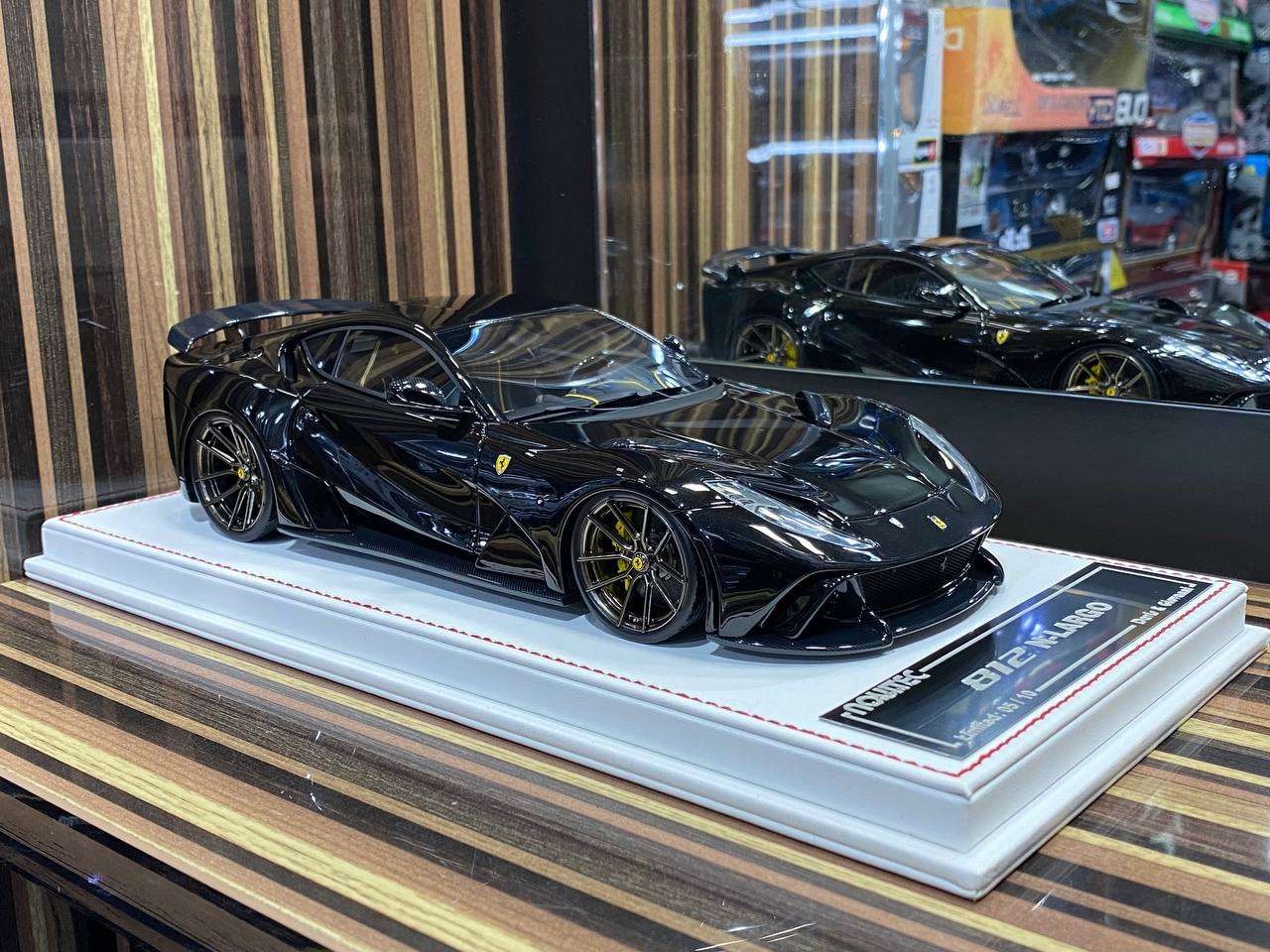 1/18 Ferrari Scale Models > 1/18 Davis & Giovanni Ferrari 812 N-Largo Novitec - Black Model Car