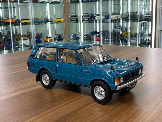 1_18 Diecast Land Rover Range Rover 2 Doors 1970 Blue Almost Real