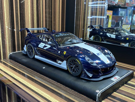 Ferrari 599xx #27 by MR Collection [ 1_18, Blue, Resin] –