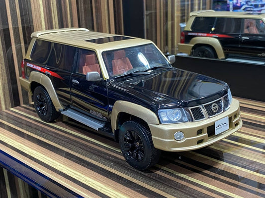 1_18 Diecast Nissan Patrol Super Safari Gold & Black IVY Models Scale