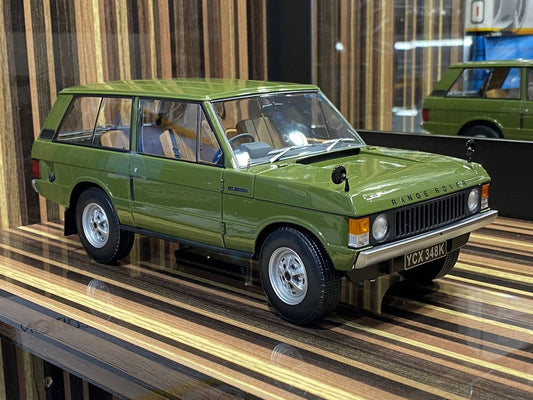 1_18 Diecast Land Rover Range Rover 2Doors Green Almost Real Scale Mod