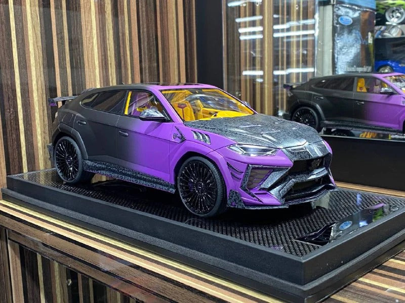 1_18 Resin Lamborghini MANSORY Urus Venatus Black & Purple by Timothy&