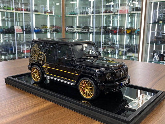 1_18 Bitcoin Mercedes-Benz AMG G-63 Black Model Car by MotorHelix
