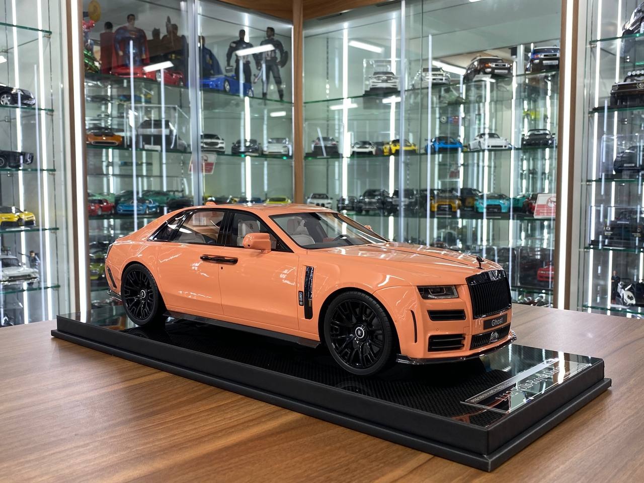 1_12 VMB Rolls Royce Ghost Coral Red Resin Model _ Luxury Collectible