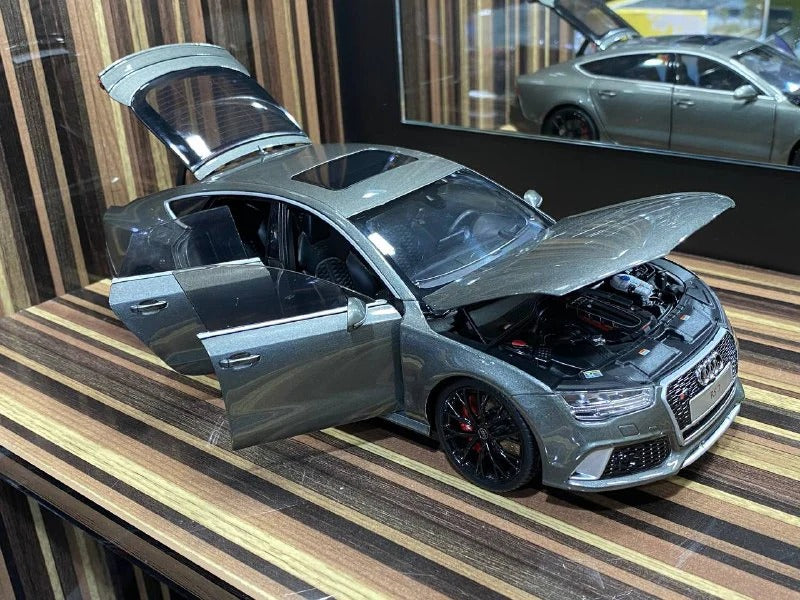 1/18 Diecast Audi RS 7 KengFai Silver Model Car