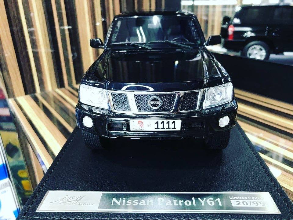 1_18 Nissan Patrol Safari Black IVY Models Scale Model Car