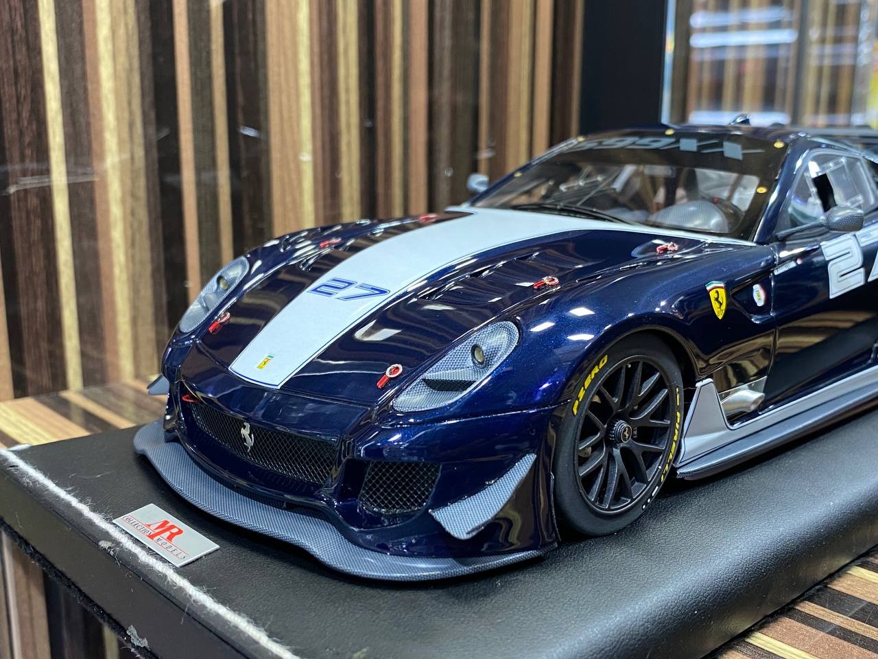Ferrari 599xx #27 by MR Collection [ 1_18, Blue, Resin] –