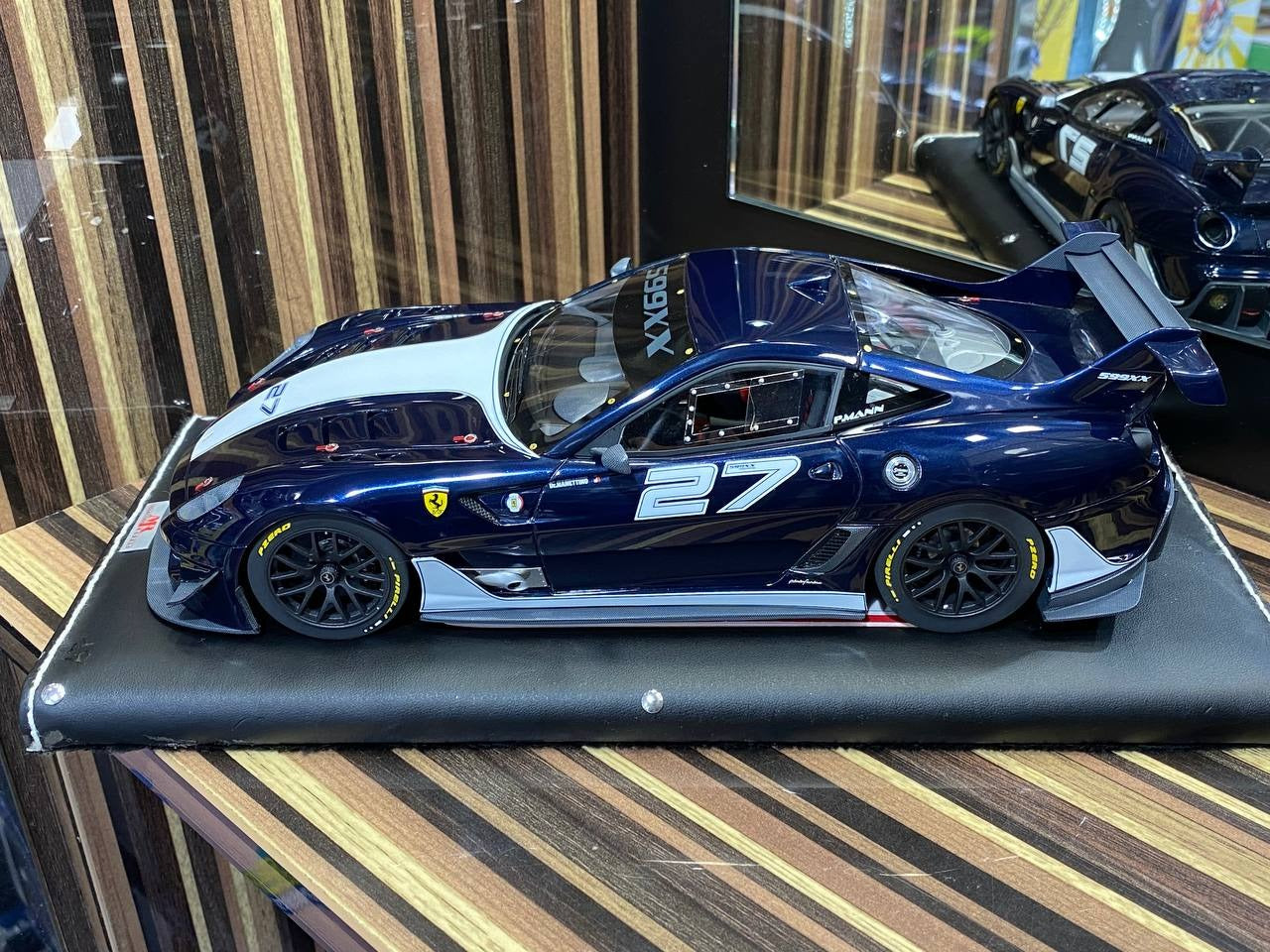 Ferrari 599xx #27 by MR Collection [ 1_18, Blue, Resin] –