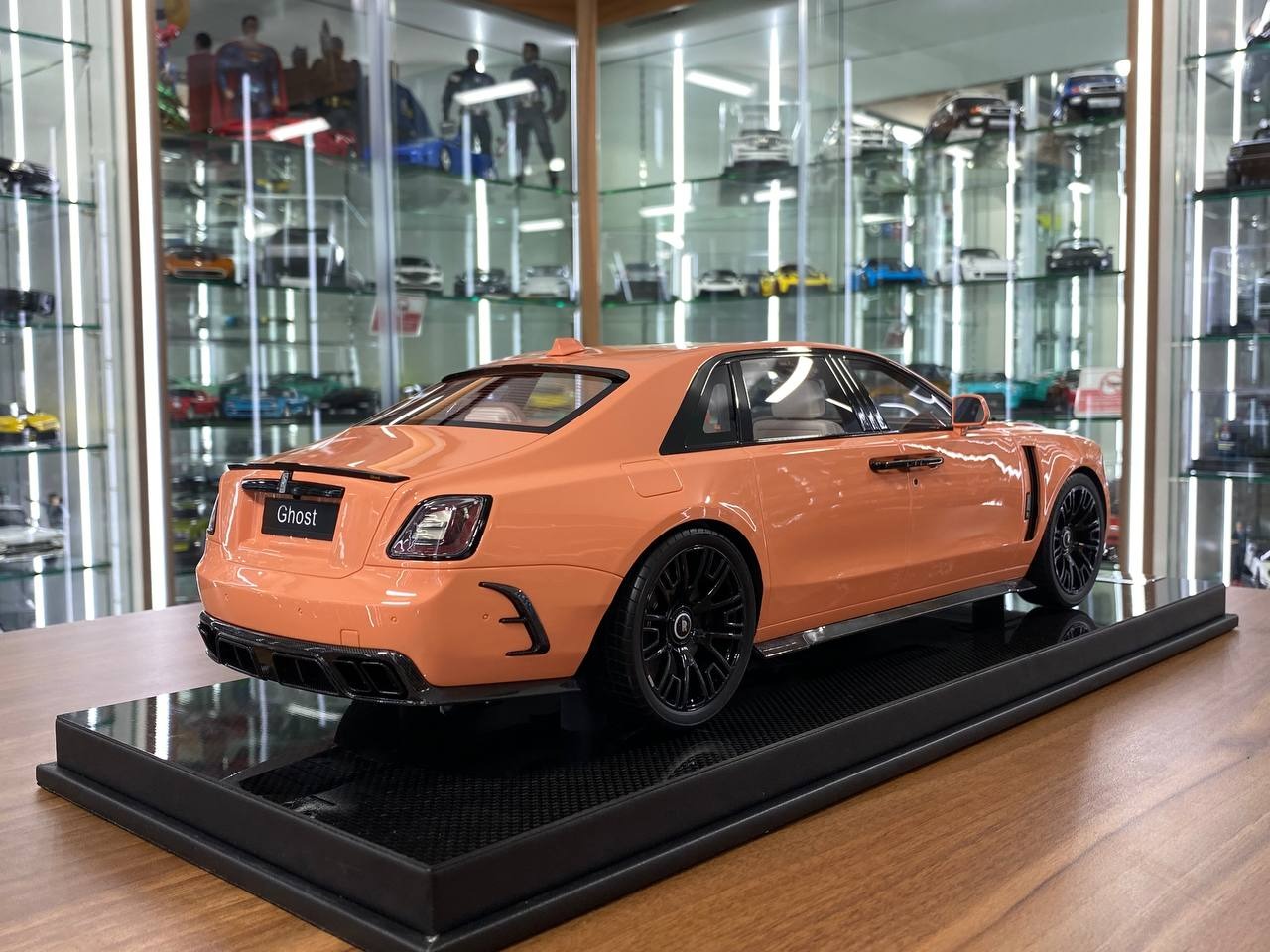 1_12 VMB Rolls Royce Ghost Coral Red Resin Model _ Luxury Collectible