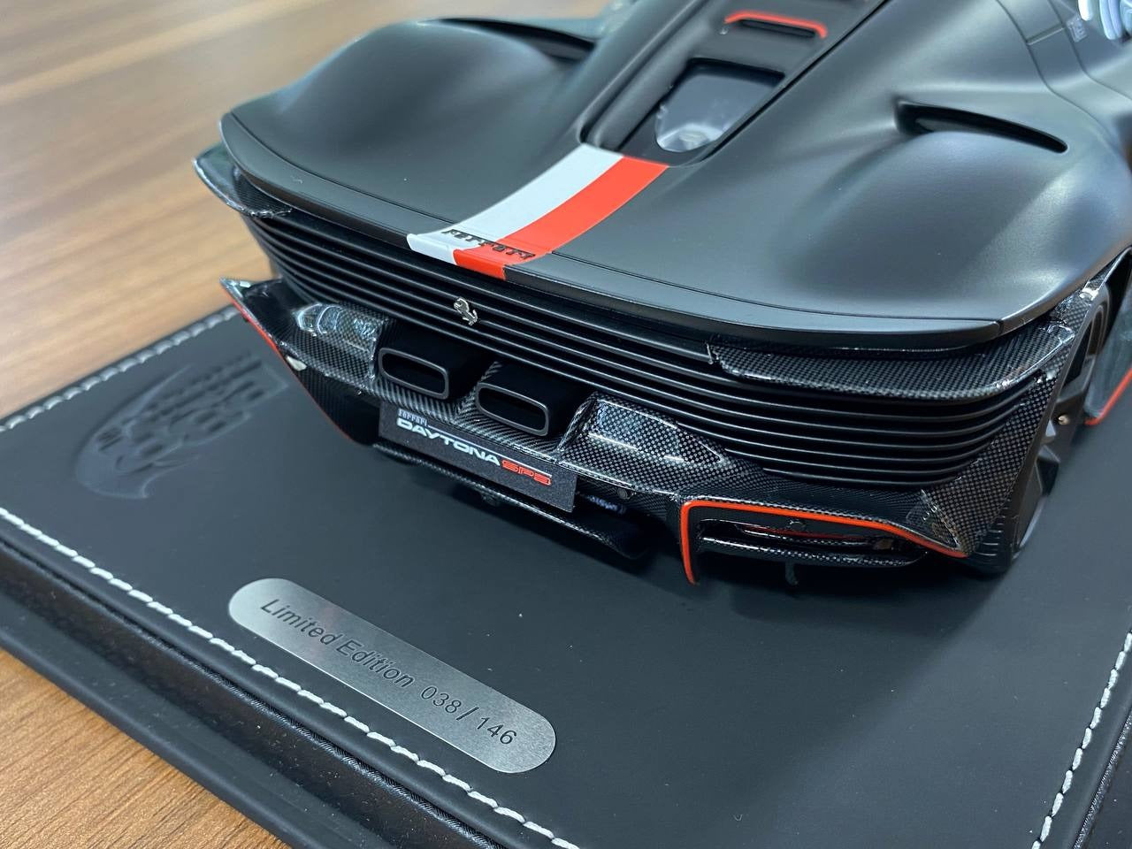 1_18 BBR Models Ferrari Daytona SP3 Hard Top -Charles Leclerc Edition