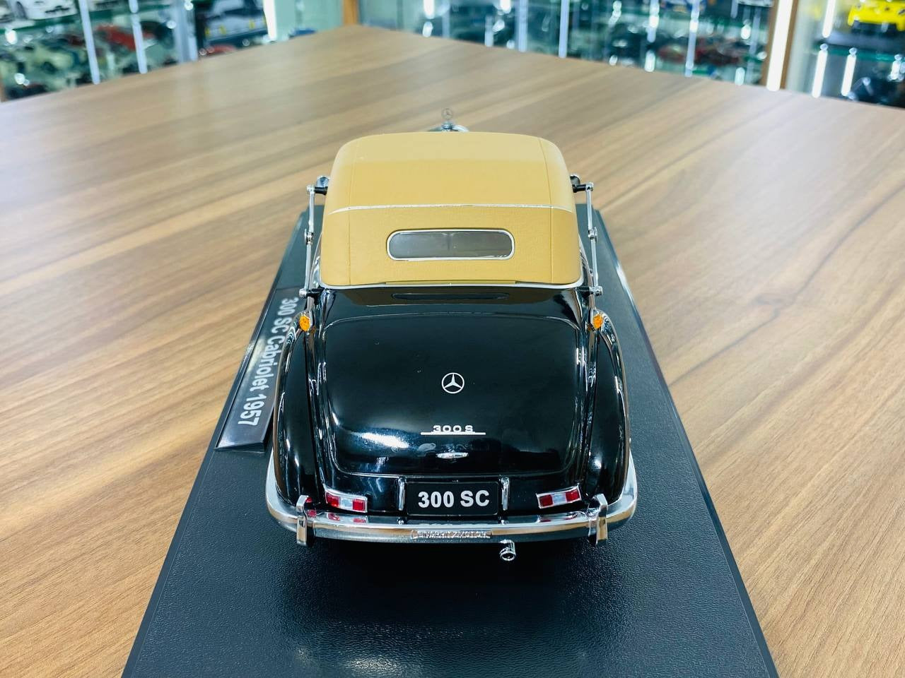 1_18 Diecast KK Scale Mercedes 300 SC Cabriolet 1965 Black