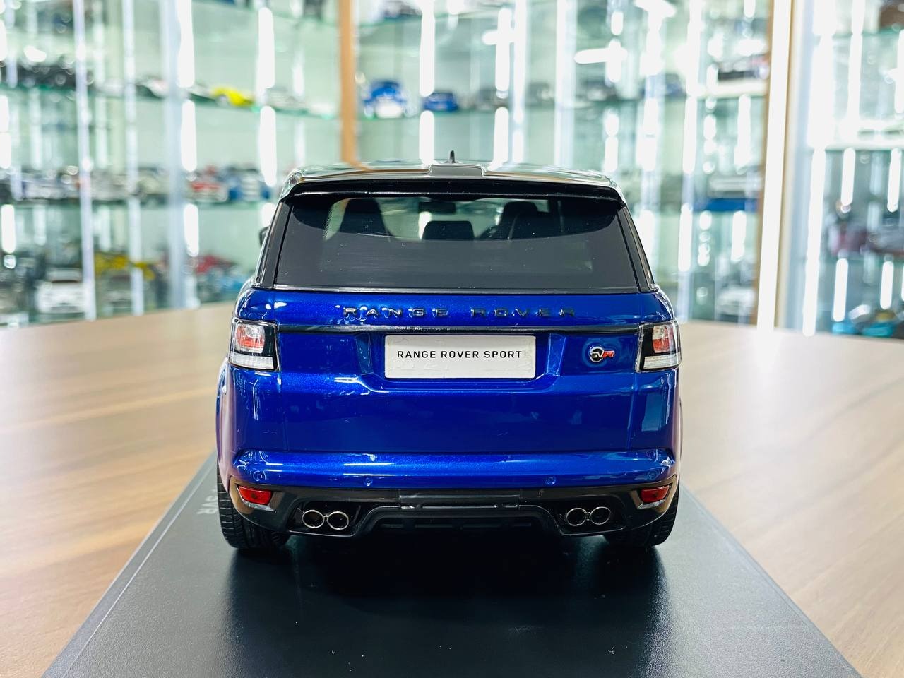 1_18 Diecast Land Rover Range Rover Sport SVR Blue Kyosho Scale Model