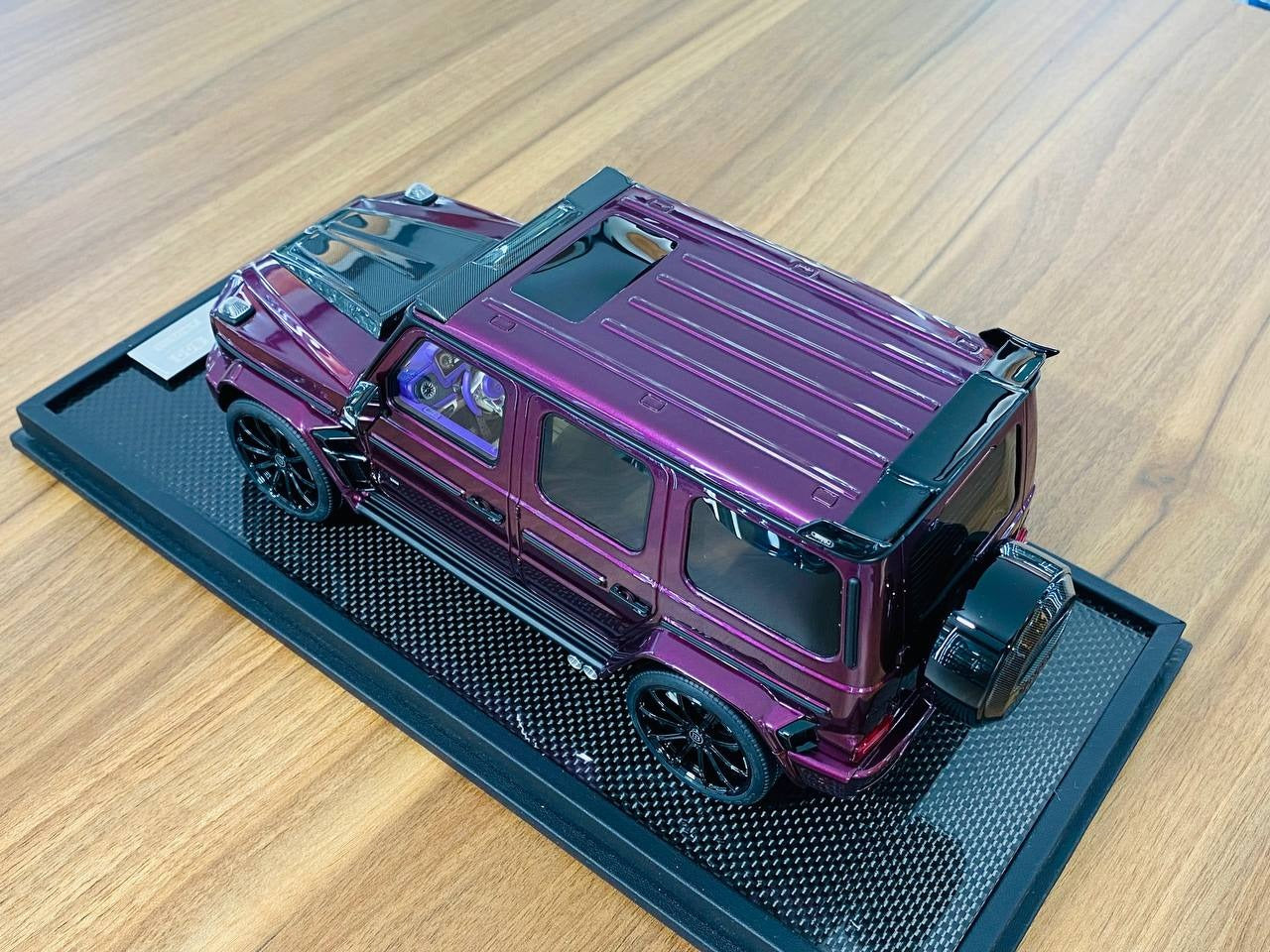1_18 Resin Mercedes-Benz Brabus G800 G-Class W463 2019 Purple - MotorH
