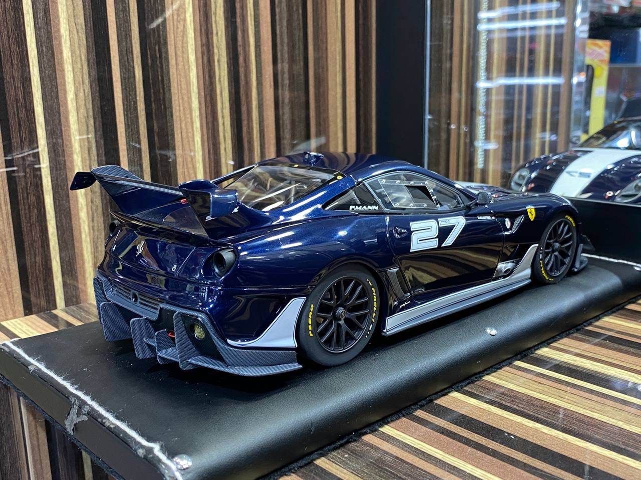 Ferrari 599xx #27 by MR Collection [ 1_18, Blue, Resin] –