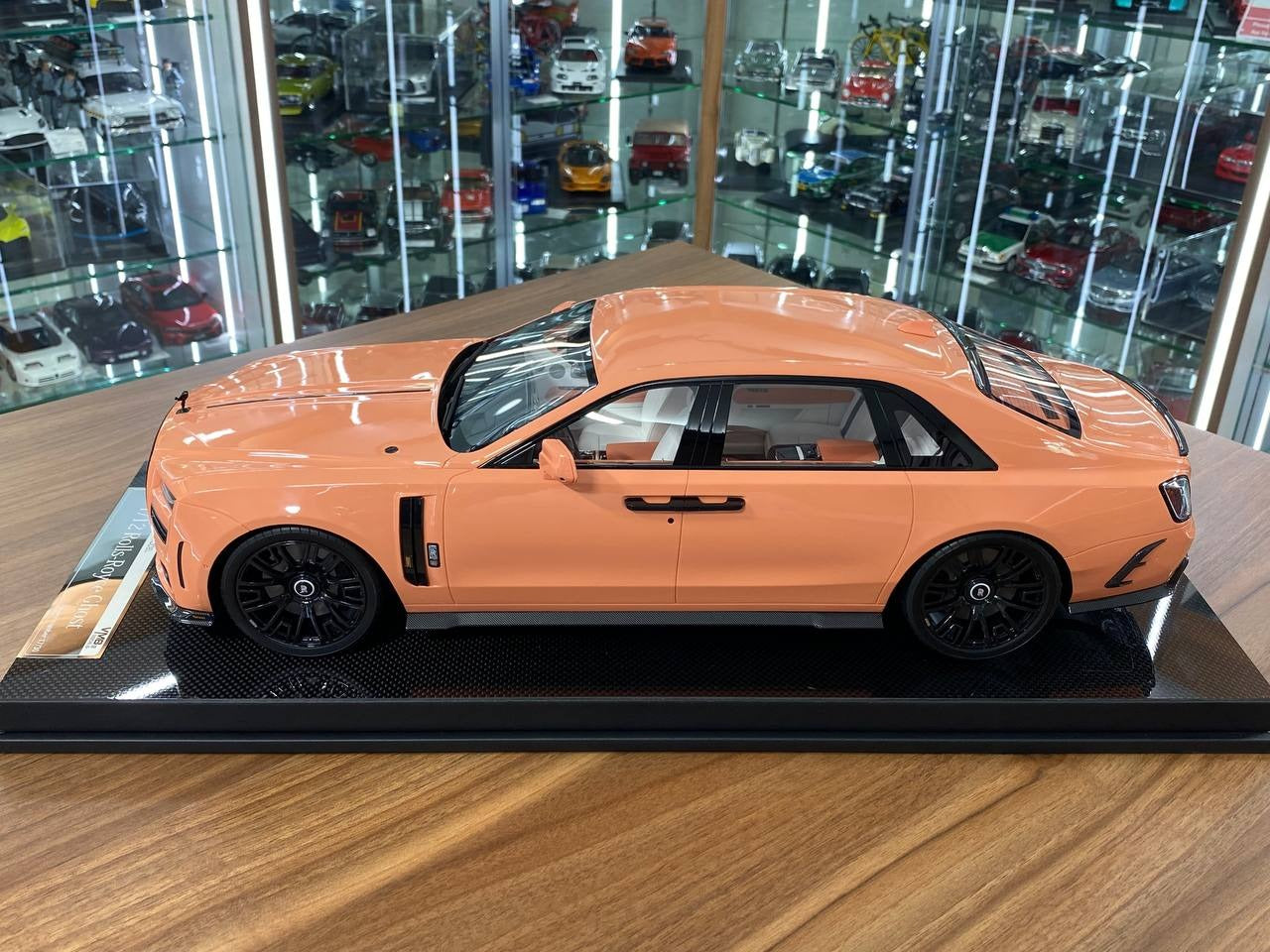 1_12 VMB Rolls Royce Ghost Coral Red Resin Model _ Luxury Collectible