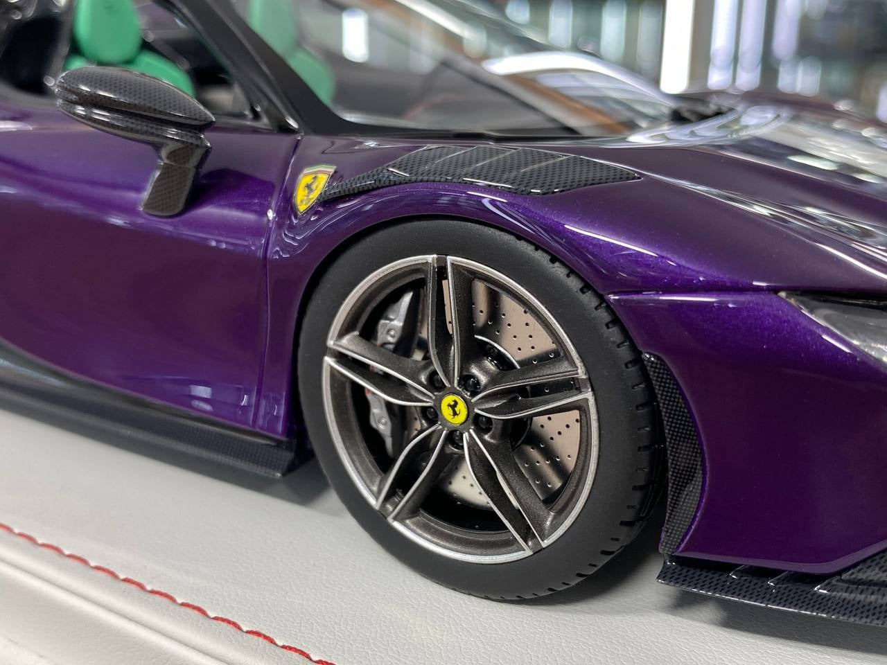 1_18 Resin– CE Custom Edition Ferrari SF90 Spider Purple Ltd.Edn.30pcs