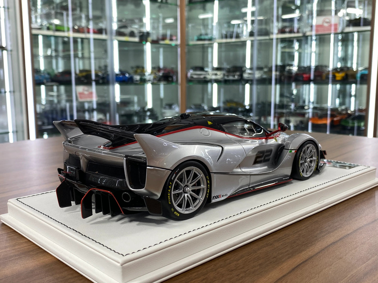 Resin Ferrari FXXK EVO No. 22 Silver By ProRaze LIMITED 30