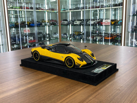 HH Model Pagani Zonda Cinque Yellow/Carbon Fiber Resin | Limited 30 pcs