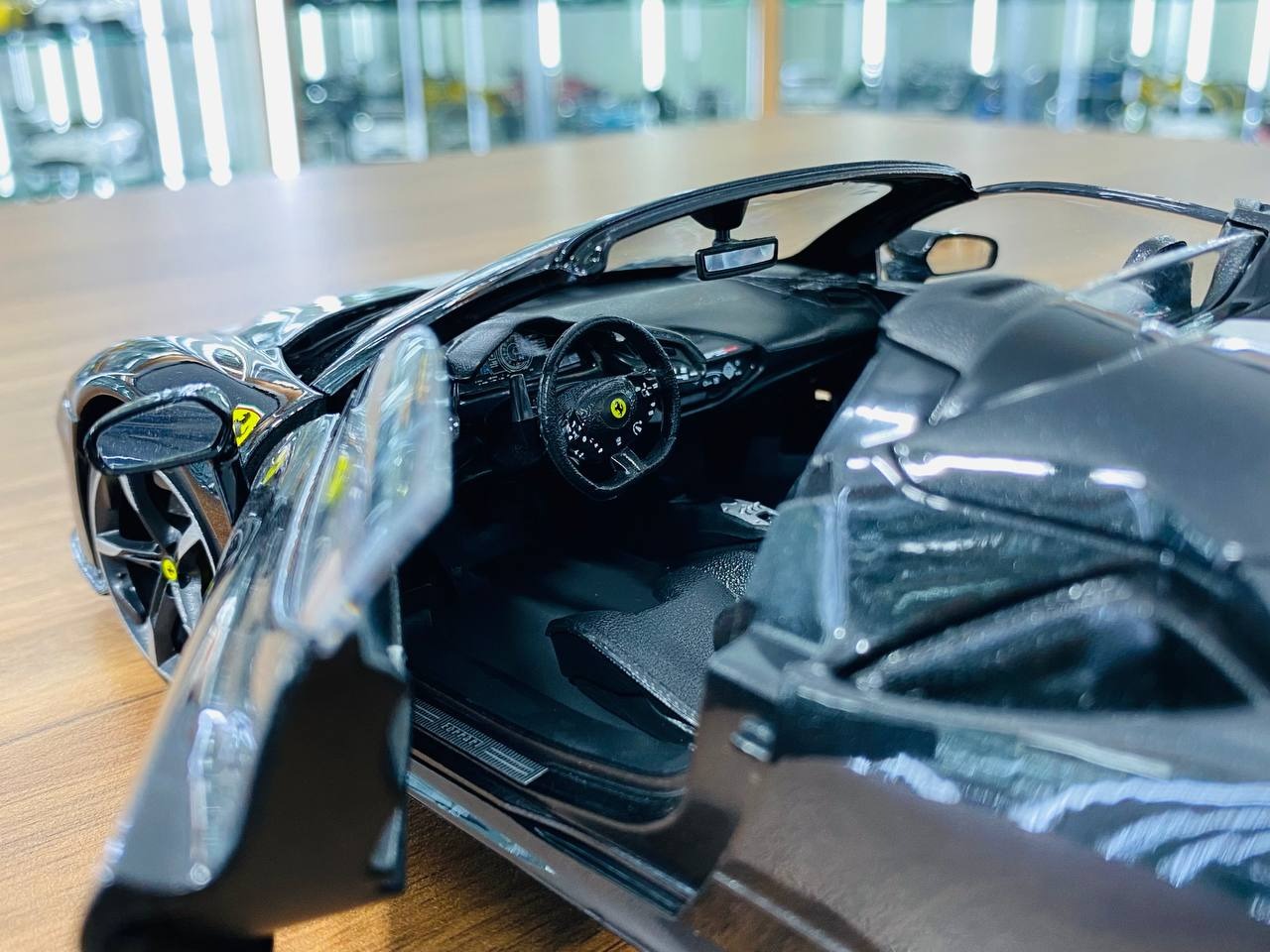 1_18 Diecast Bburago Ferrari SF90 Spider Signature Series black