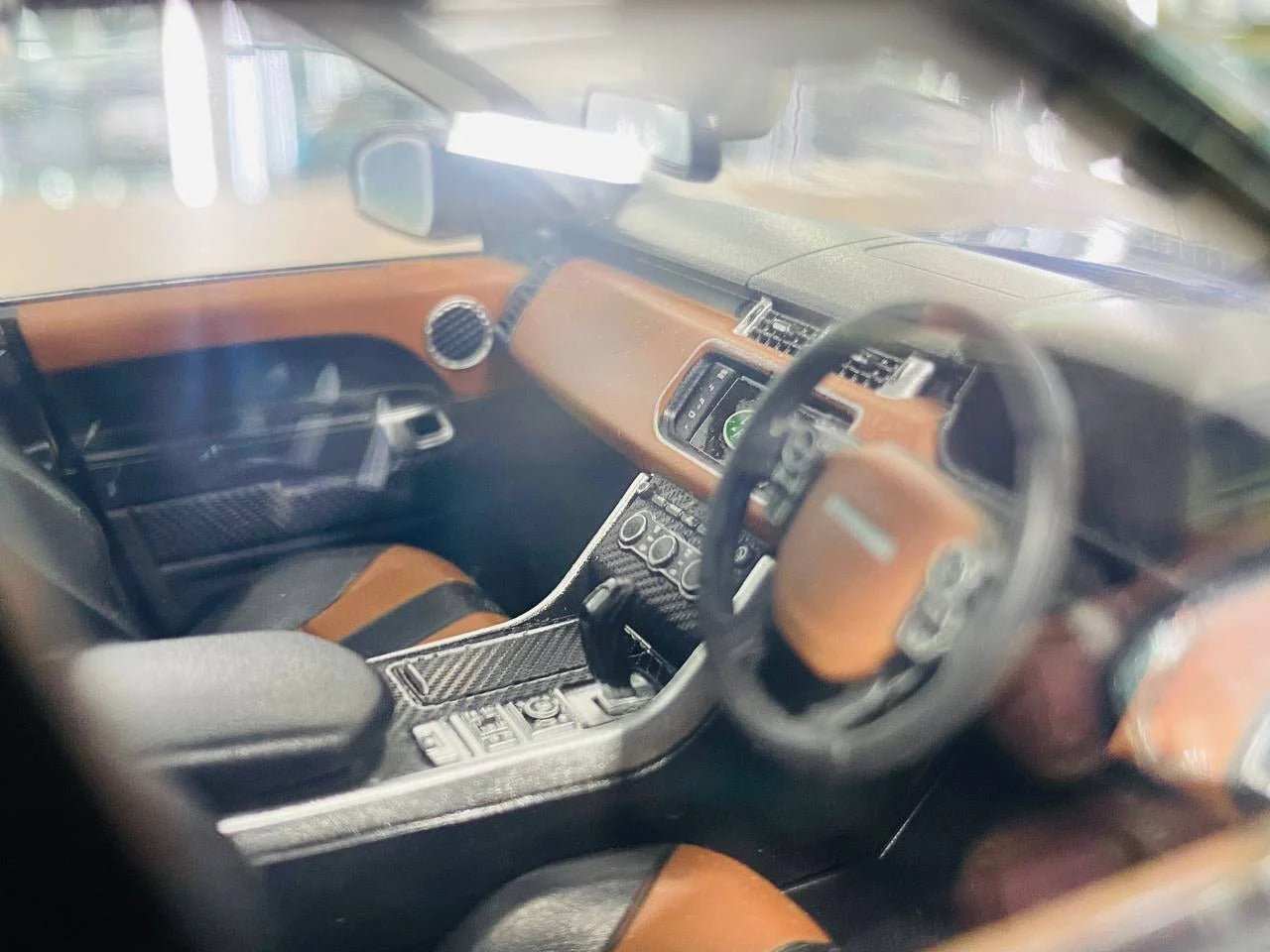 1_18 Diecast Land Rover Range Rover Sport SVR Blue Kyosho Scale Model