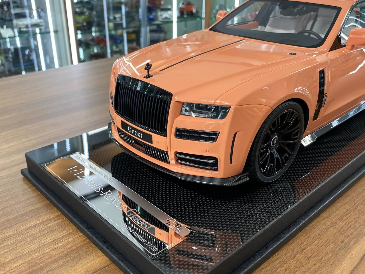 1_12 VMB Rolls Royce Ghost Coral Red Resin Model _ Luxury Collectible