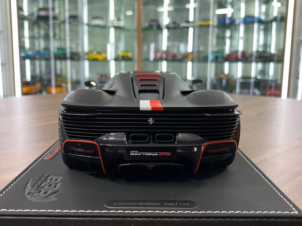 1_18 BBR Models Ferrari Daytona SP3 Hard Top -Charles Leclerc Edition