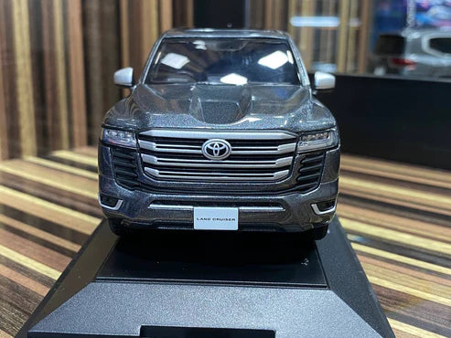 Diecast Miniature Toyota Land Cruiser 300 Grey Model Car
