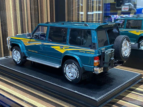 Diecast Nissan Patrol Super Safari Y60 Green IVY Models Scale Model Car